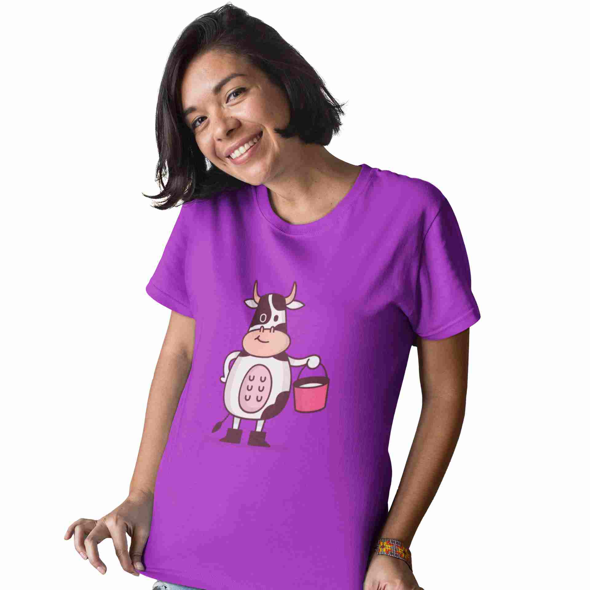 Camiseta mujer original vaca lechera